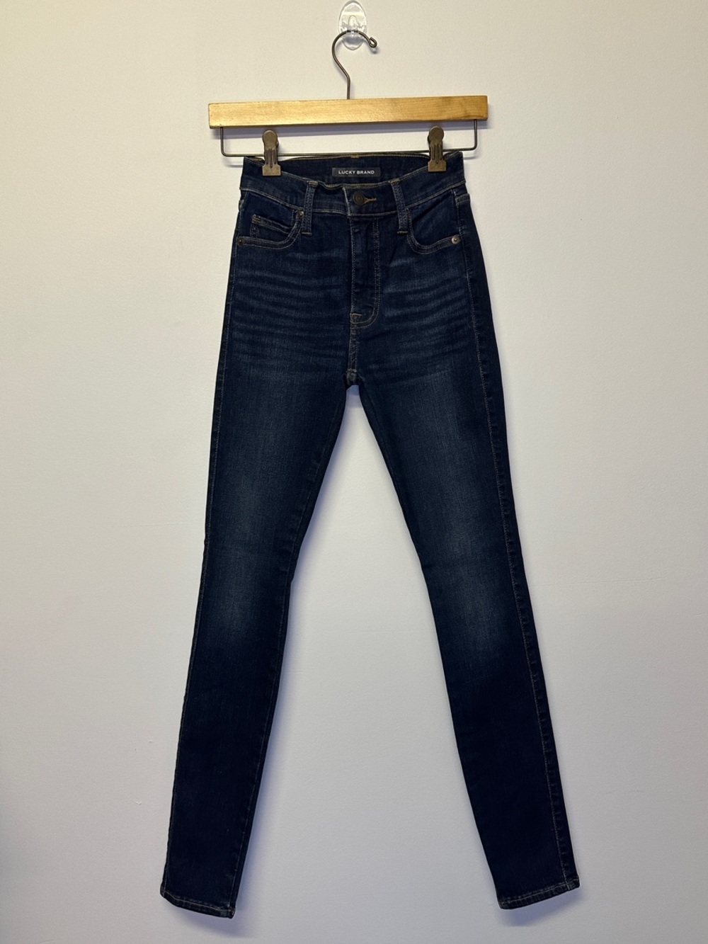 Lucky Brand Women's Dark Indigo Uni Fit High-Rise Skinny Jeans Size 24